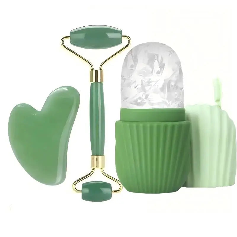 Gesichts-Eisroller- und Gua-Sha-Set