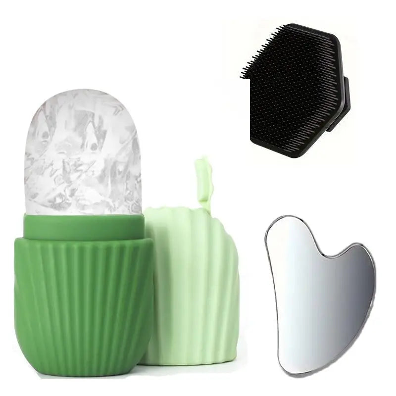 Gesichts-Eisroller- und Gua-Sha-Set