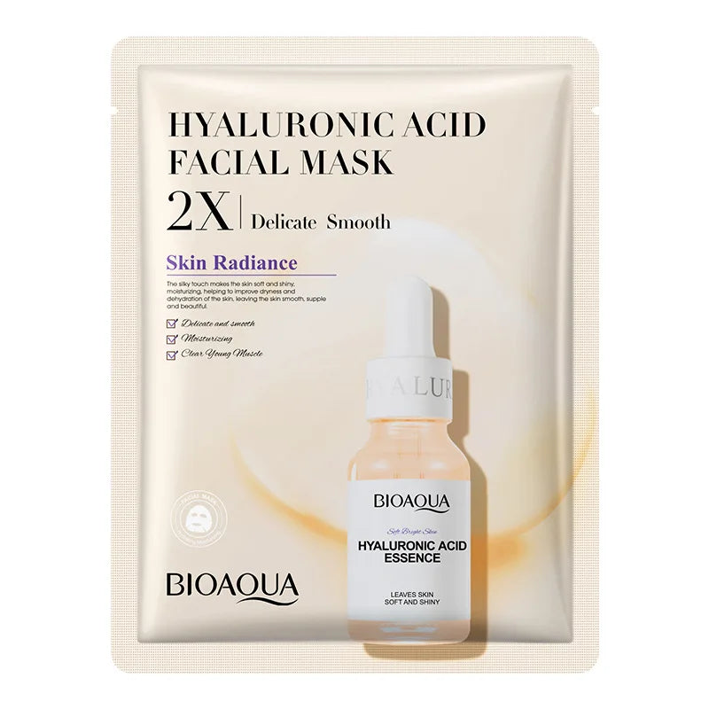 BIOAQUA Centella Collagen Moisturizing Refreshing Sheet Masks Hyaluronic Acid Facial Mask 30g