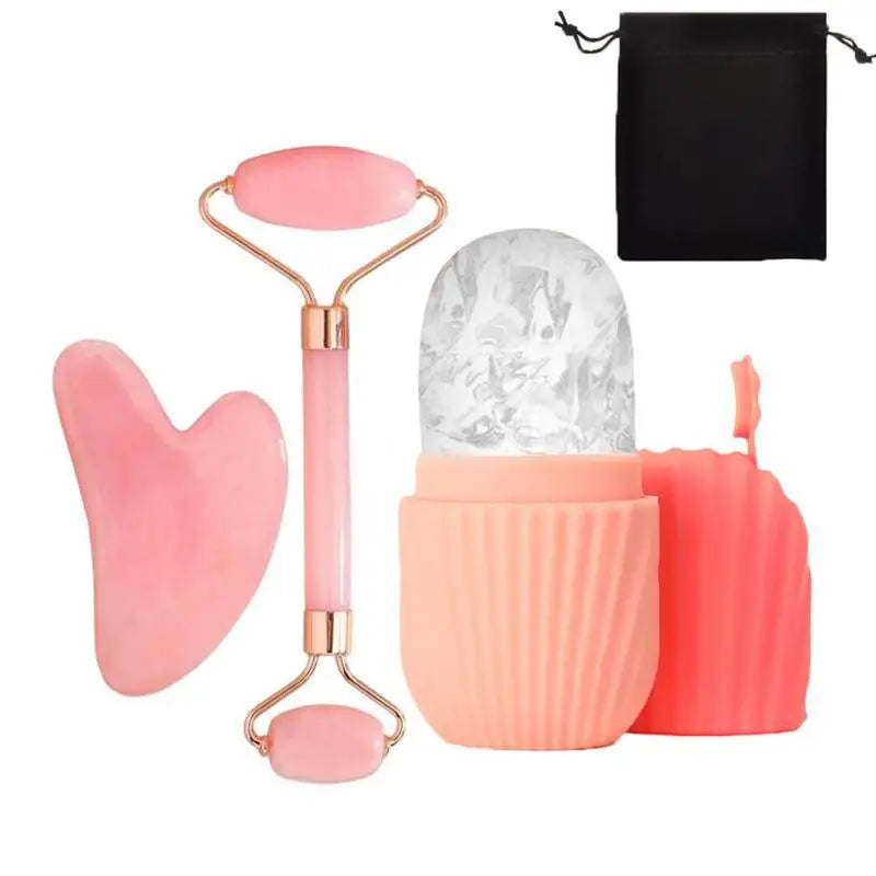 Gesichts-Eisroller- und Gua-Sha-Set