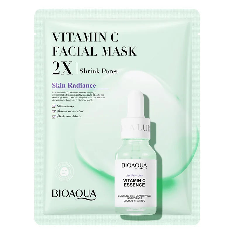 BIOAQUA Centella Collagen Moisturizing Refreshing Sheet Masks Hyaluronic Acid Facial Mask 30g